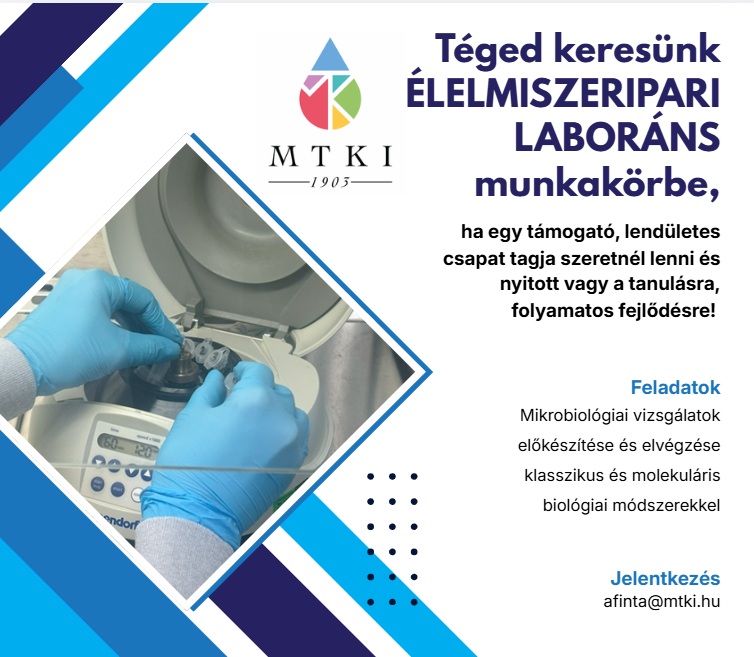 mikrobiologiai laborans allashirdetes 1